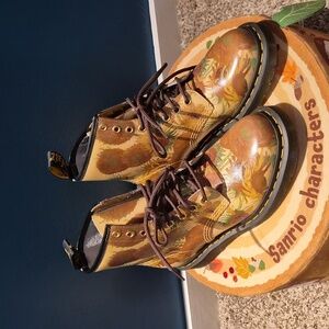 Dr Marten National Gallery Van Gogh Sunflowers Art Boots New 1460 6/8